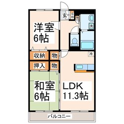 エンゼルシャトーⅡの物件間取画像